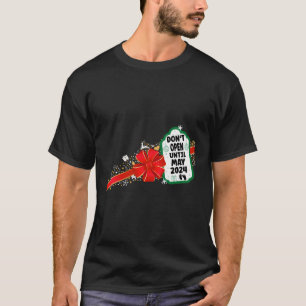 Camiseta Não Abrir Até Maio De 2024 - Anúncio De Gravidez