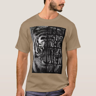 Camiseta Não Acabou Quando Você Perder Quando Sai