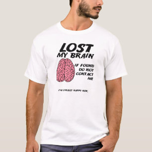 Camiseta Não Ache o Cérebro Engraçado