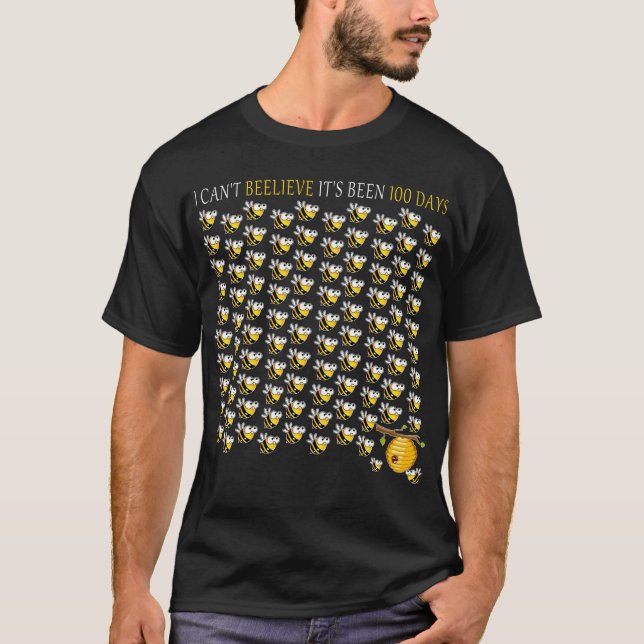 Camiseta não acredito que foram 100 dias de escola (Frente)