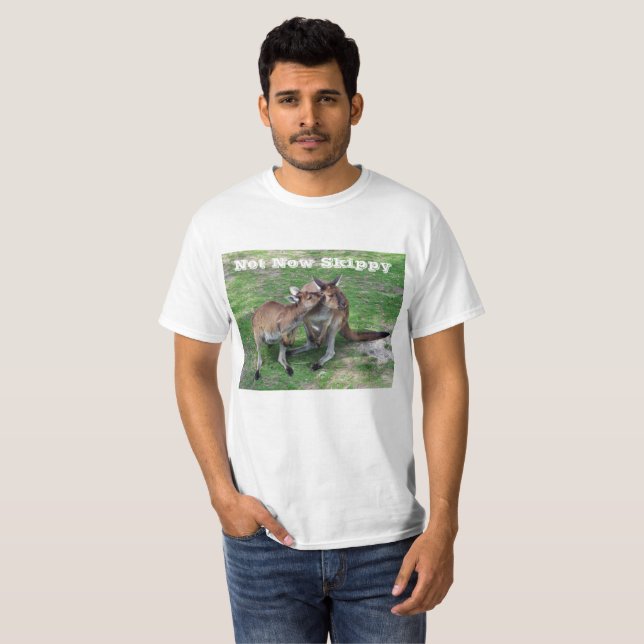 Camiseta Não Agora, Skippy (Frente Completa)
