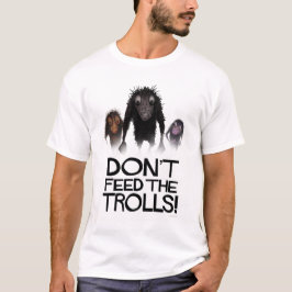 Camiseta Não alimente aos troll o Internet engraçado Meme