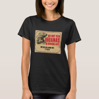Camiseta Não Alimente Iguana e ratos de banana 1
