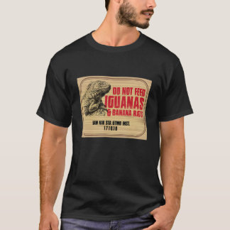 Camiseta Não Alimente Iguanas e ratos de banana 1