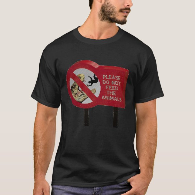 Camiseta Não alimente o dinossauro (Frente)
