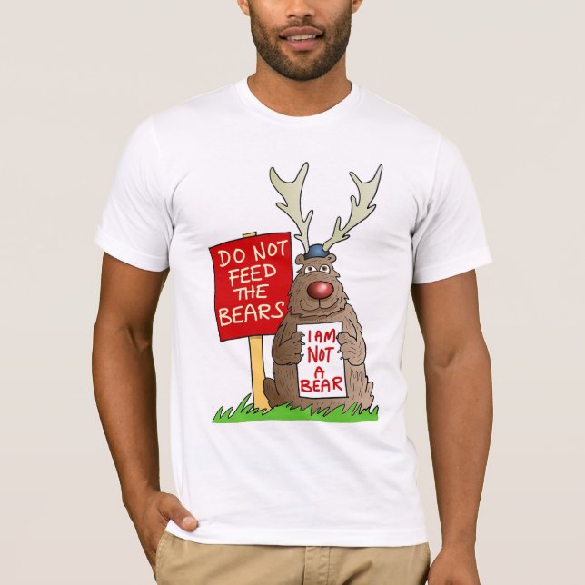 Camiseta Não alimente o t-shirt do urso (Frente)