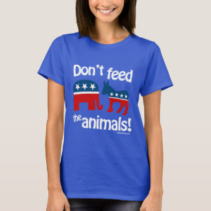 Camiseta Não alimente os animais