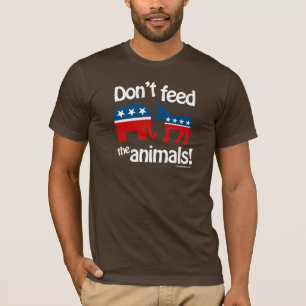 Camiseta Não alimente os animais