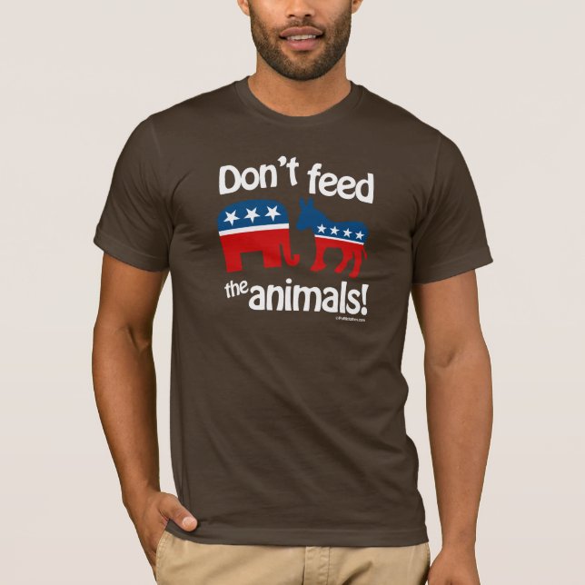 Camiseta Não alimente os animais (Frente)
