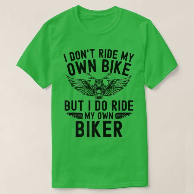Camiseta Não ando de bicicleta, mas ando de bicicleta (Frente do Design)