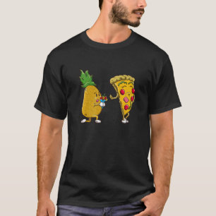 Camiseta Não ao abacaxi na Pizza Abacaxi Pizza Cute Odio