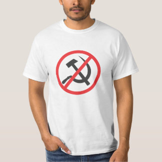 Camiseta Não ao comunismo! Não ao socialismo! Não ao