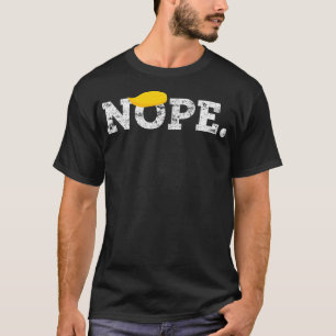 Camiseta Não Ao Presidente Donald Trump Wig Engraçado Anti
