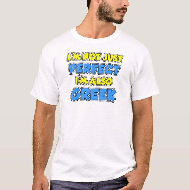 Camiseta Não Apenas grego perfeito (Frente)