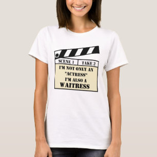 Camiseta Não apenas um branco Atriz
