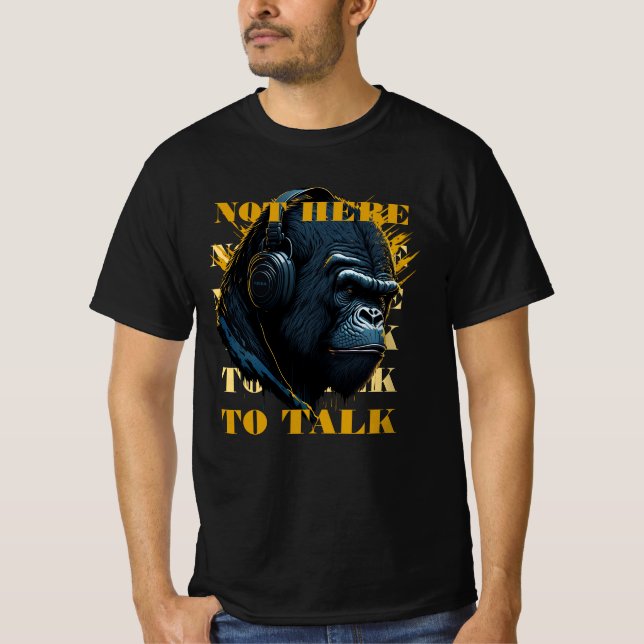 Camiseta Não Aqui Para Falar (Frente)
