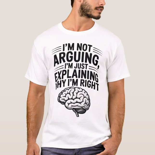 Camiseta Não Argumentando Apenas Explicando Design do Céreb (Frente)