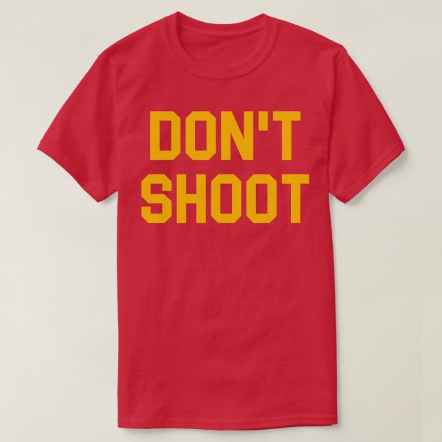 CAMISETA NÃO ATIRAR (Frente do Design)