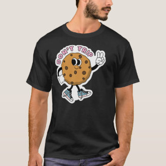 Camiseta não atire com um adesivo de chocolate