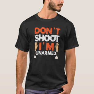 Camiseta Não atire, estou desarmado, amputado, com deficiên