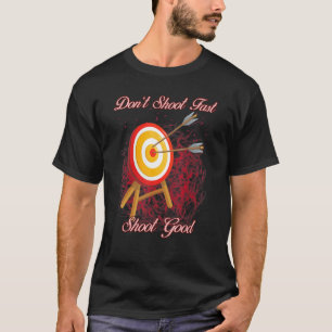 Camiseta Não atire rápido com bom humor gráfico