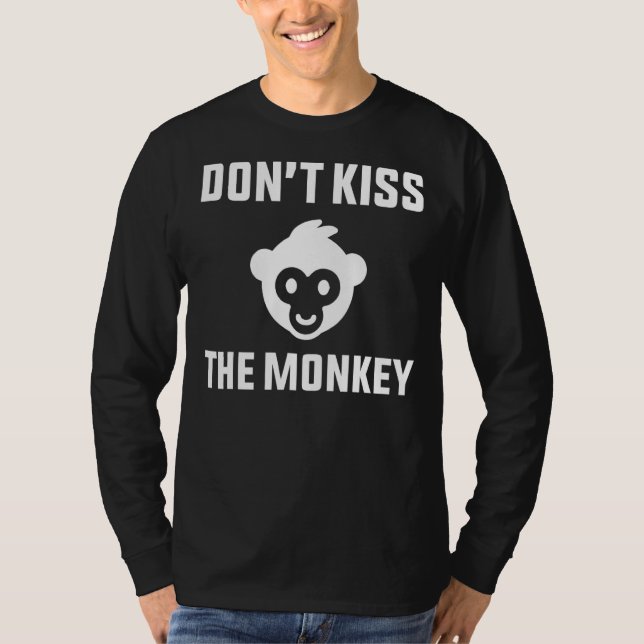 Camiseta Não Beije a Pox do Macaco (Frente)