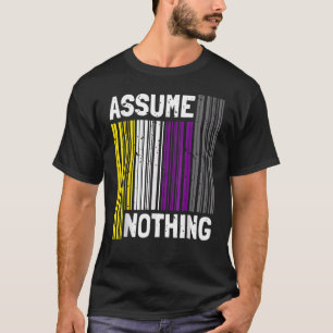 Camiseta Não binário I Orgulho LGBT I Código de barras da b