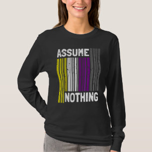 Camiseta Não binário I Orgulho Lgbt I Código de barras da b