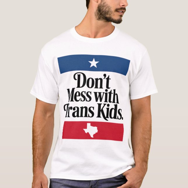 Camiseta Não Brinque Com Crianças Trans (Frente)