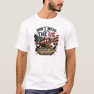 Camiseta Não Brinque Com O Fã de Futebol Patriótico America