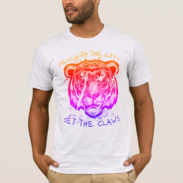 Camiseta Não brinque com o gatinho (Frente)