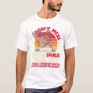 Camiseta Não Brinque Com o Sobrinho Saurus