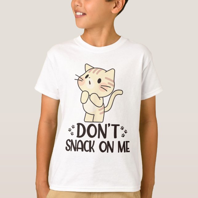Camiseta Não brinque comigo, gato engraçado (Frente)