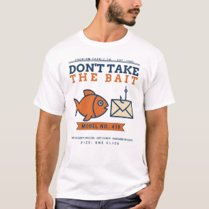 Camiseta Não Caia na Armadilha Piadas Conscientização sobre