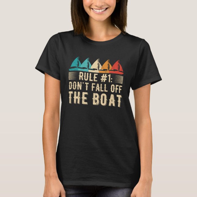 Camiseta Não Cair Do Barco Velejando 1 (Frente)