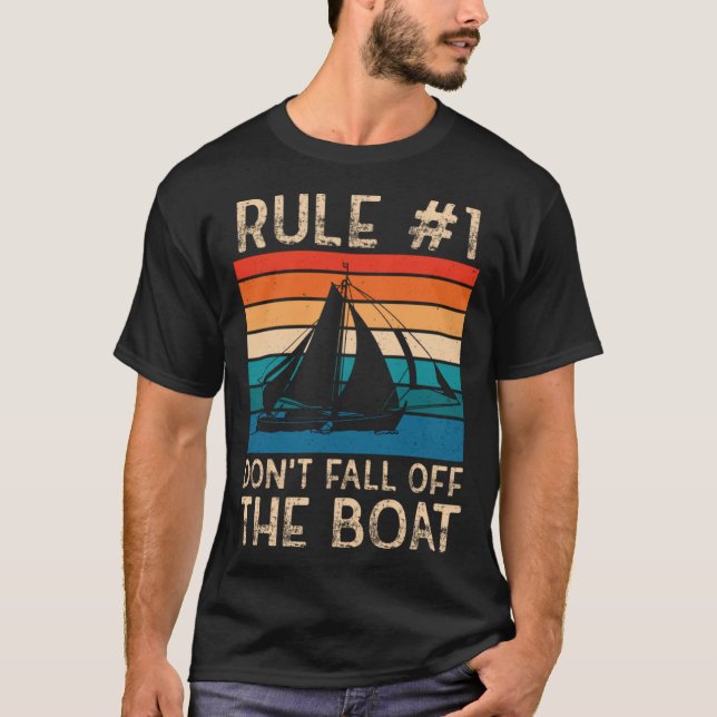 Camiseta Não Cair Do Barco Velejando 3 (Frente)