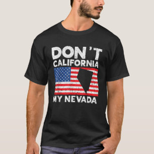 Camiseta Não California My Nevada USA America Nevadians N