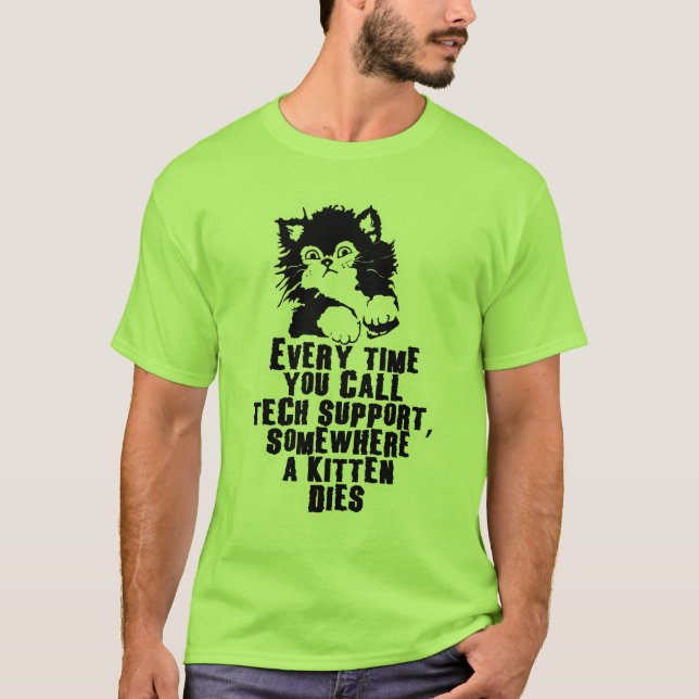 Camiseta Não chame o suporte técnico (Frente)