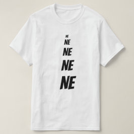 Camiseta Não cinco vezes em checo