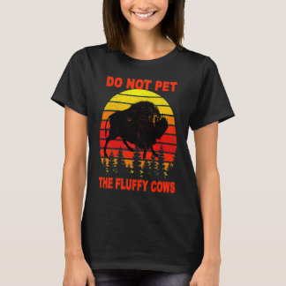 Camiseta Não Coloque as Vacas Fluffy Bison Yellowstone Nati
