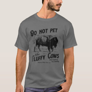 Camiseta Não Coloque As Vacas Fluffy Vintage Americana
