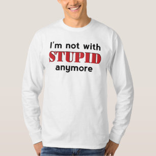 Camiseta Não Com Estúpidos