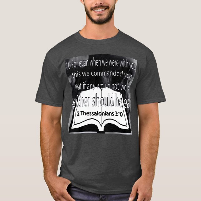Camiseta Não Coma 2 Tessalonicenses (Frente)