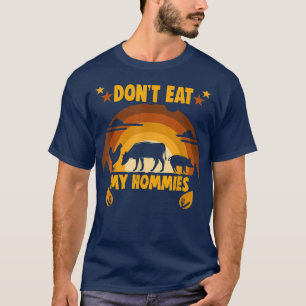 Camiseta Não coma as minhas casas Meme Vegan Plant Powered