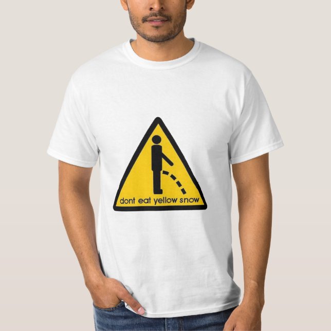 CAMISETA "NÃO COMA ESQUI ENGRAÇADO DO SNOWBOARD DA NEVE (Frente)