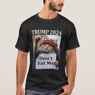 Camiseta Não Coma Gatos Para Trump 2024