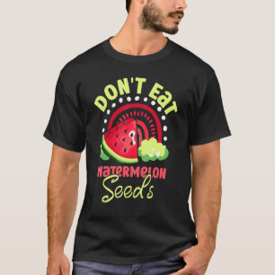 Camiseta Não Coma Melancia Seeds Verão Gravidez