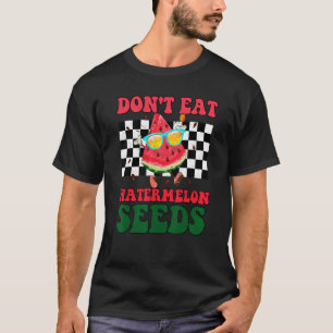 Camiseta Não Coma Melancia Sementes Maternidade Fruta de Ve