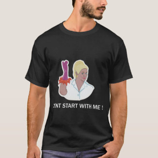 Camiseta Não comece comigo, Kim Woodburn