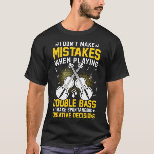 Camiseta Não Cometa Erros Tocando Duplo Bass Criativo D
